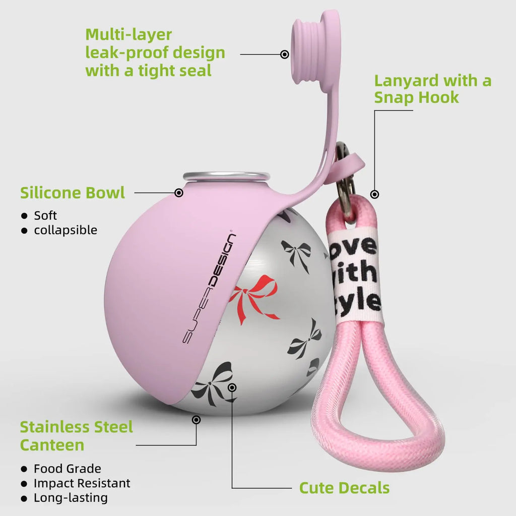 2-in-1 Pet Travel Water Bottle