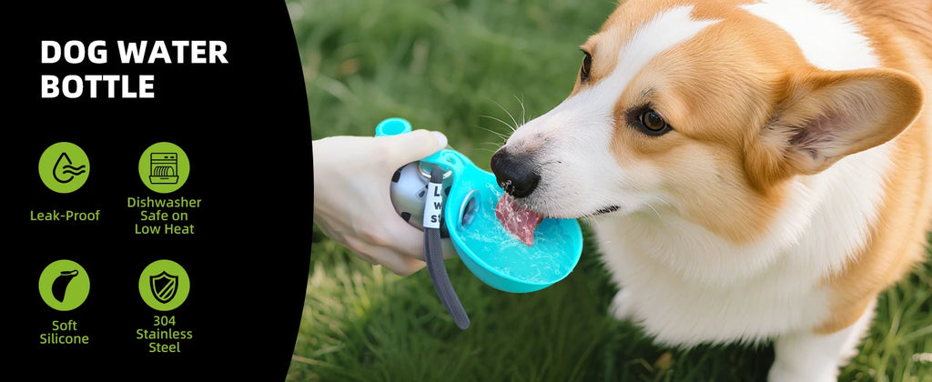 2-in-1 Pet Travel Water Bottle