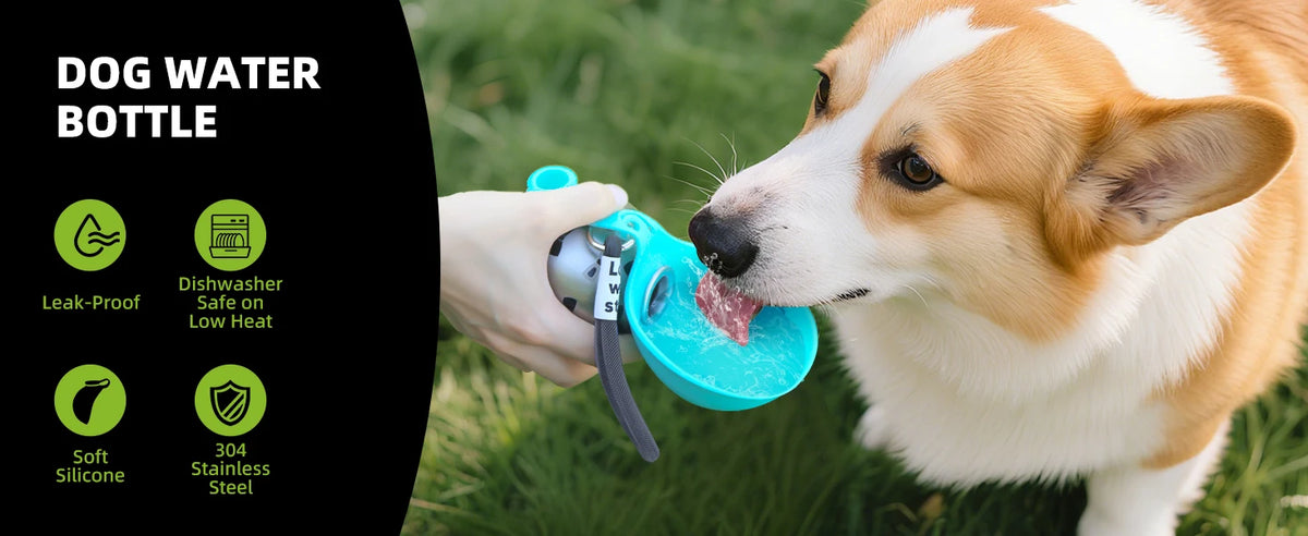 2-in-1 Pet Travel Water Bottle