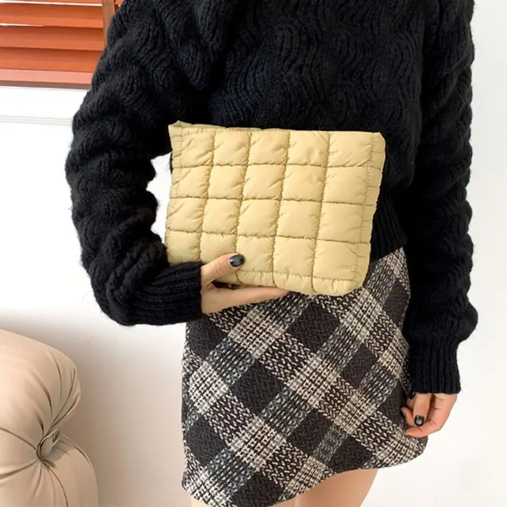 Quilted Travel Makeup Pouch