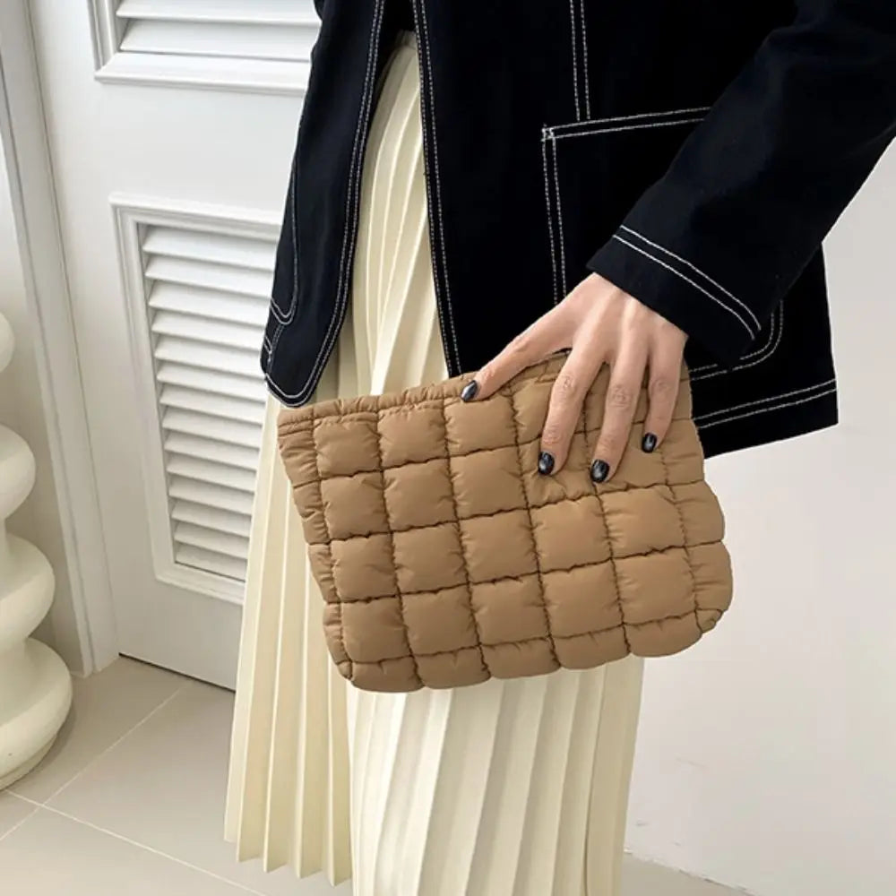 Quilted Travel Makeup Pouch