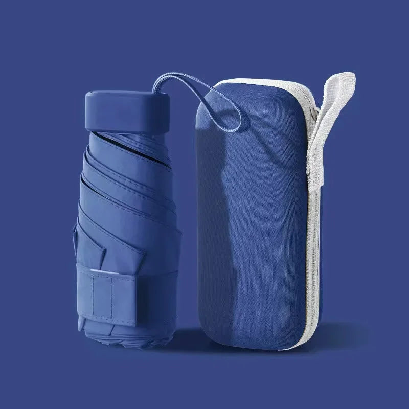 Mini Travel Umbrella with Zip Case