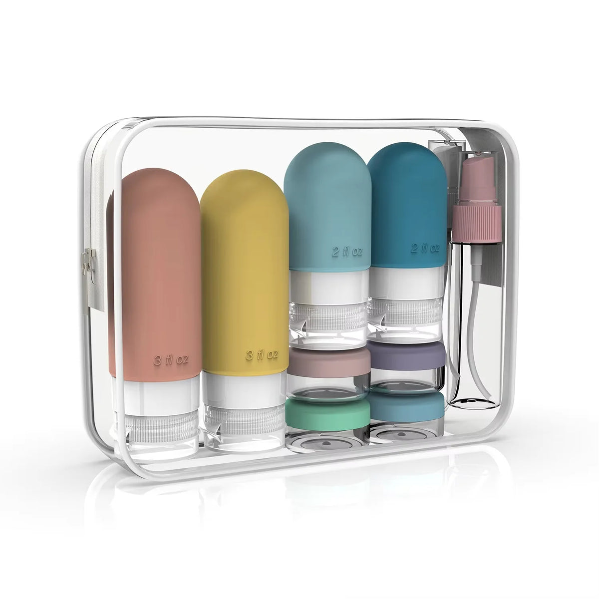 Refillable Travel Toiletry Bottle Kit