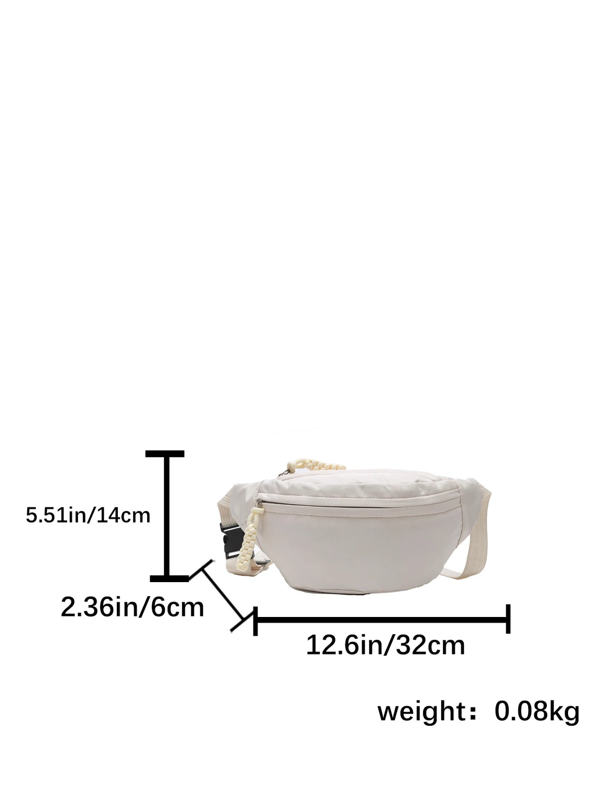Crescent Nylon Crossbody Bag