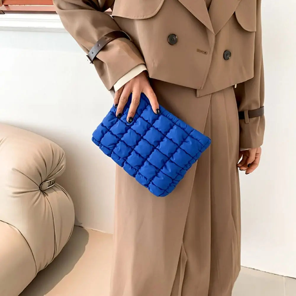 Quilted Travel Makeup Pouch