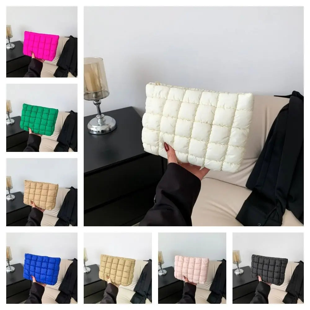 Quilted Travel Makeup Pouch
