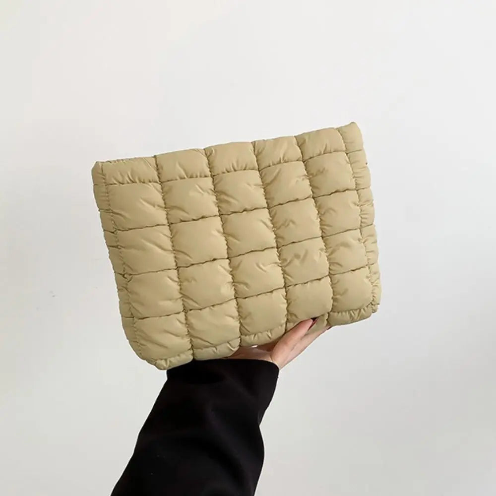 Quilted Travel Makeup Pouch