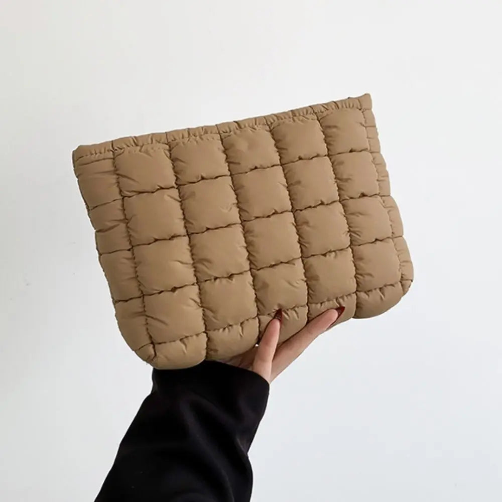 Quilted Travel Makeup Pouch