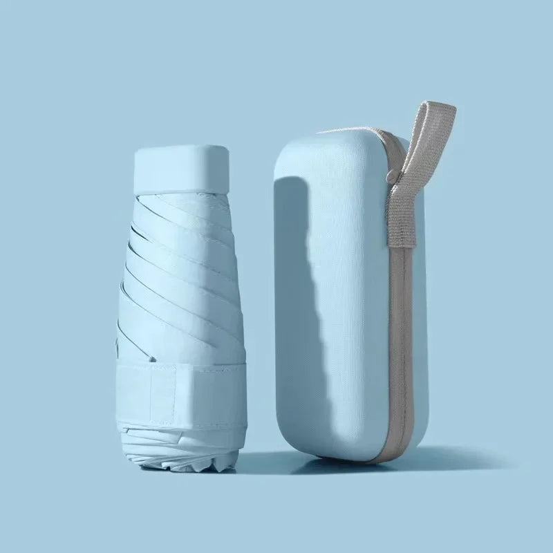 Mini Travel Umbrella with Zip Case