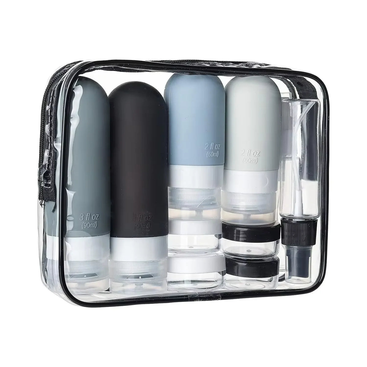 Refillable Travel Toiletry Bottle Kit