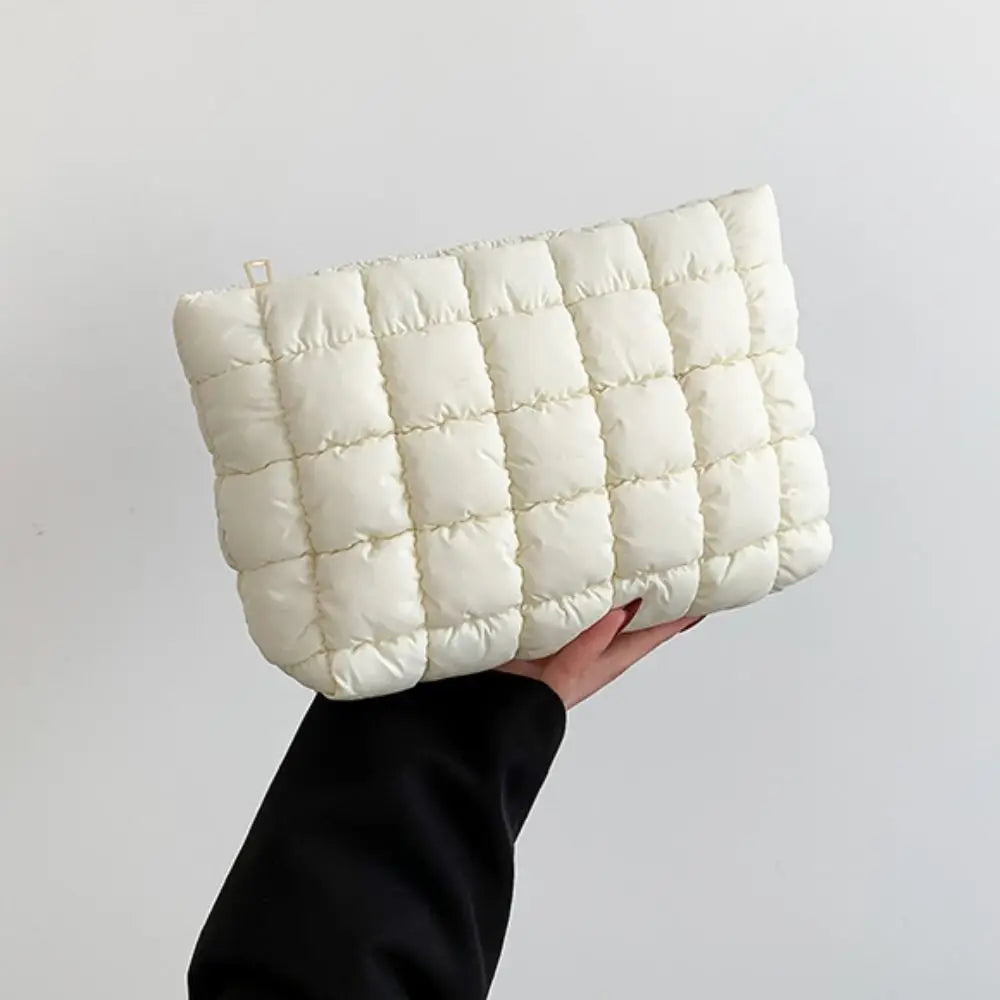 Quilted Travel Makeup Pouch
