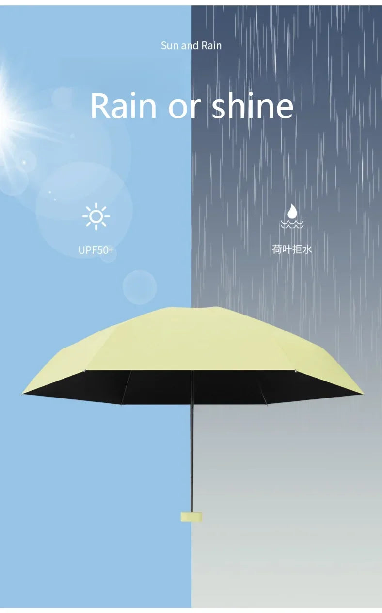Mini Travel Umbrella with Zip Case