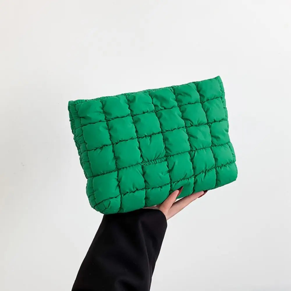 Quilted Travel Makeup Pouch