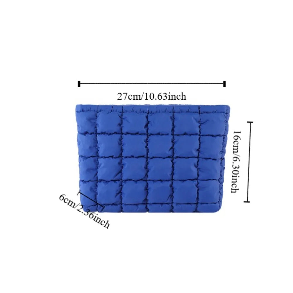Quilted Travel Makeup Pouch