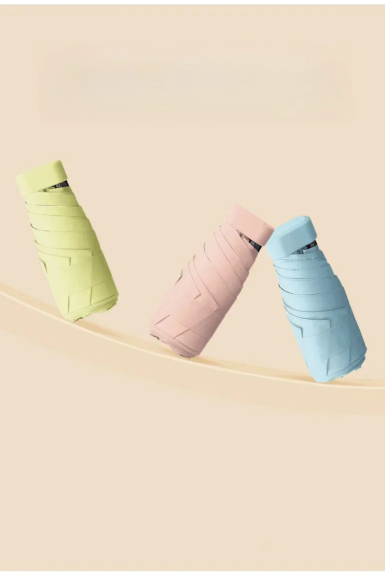 Mini Travel Umbrella with Zip Case