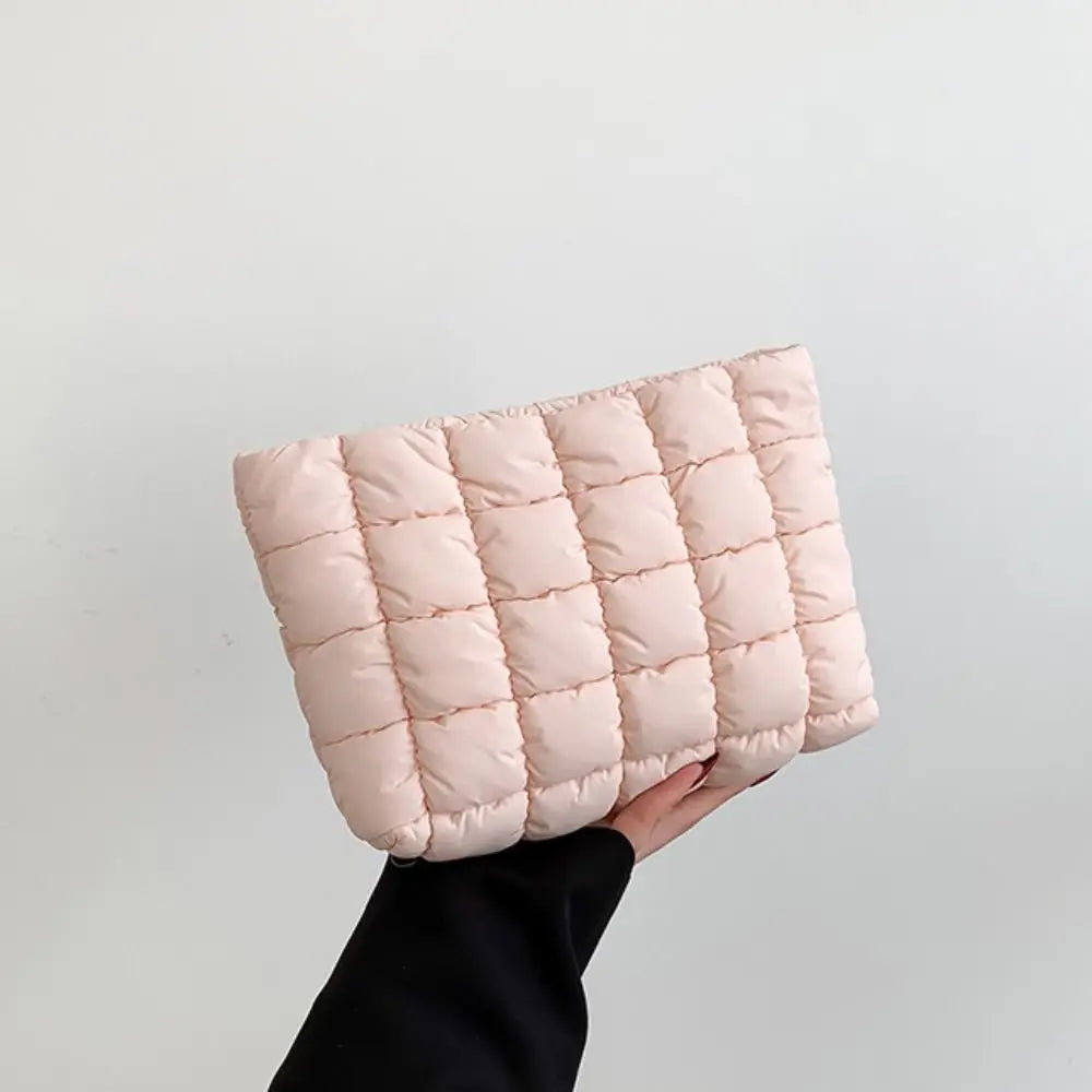 Quilted Travel Makeup Pouch