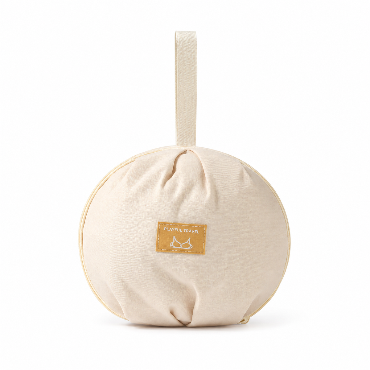 Round Travel Underwear Organiser on white background